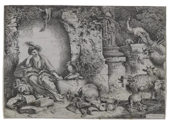 Circe verwandelt die Männer des Odysseus in Tiere, frühe 1650er